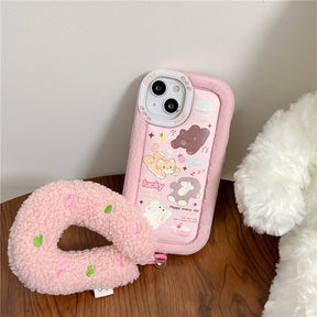 Cute Cartoon Strawberry Animal Phone Case